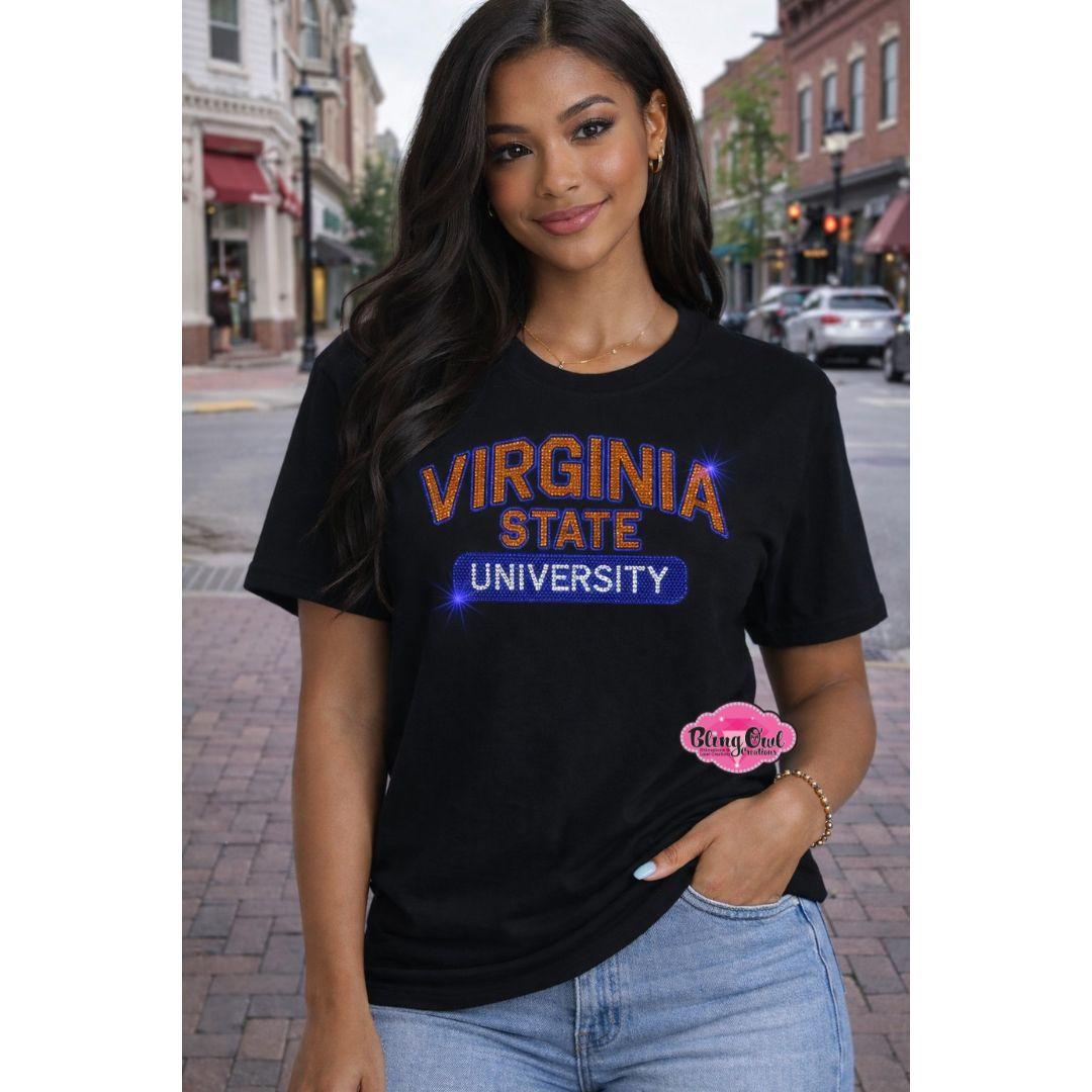 VSU Virginia State Arch Scoop Neck Womens Fitted