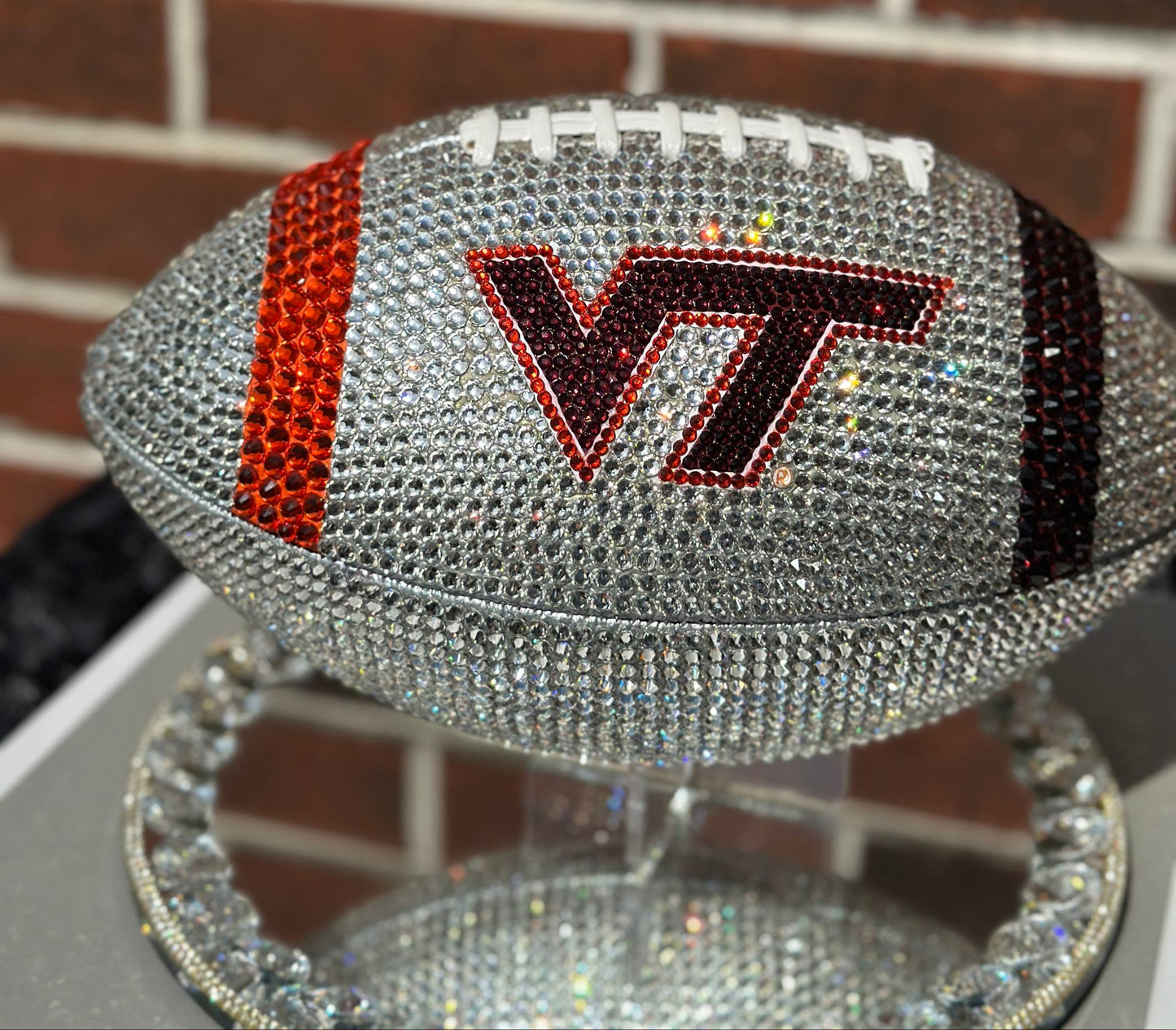 VT Custom Bling Football