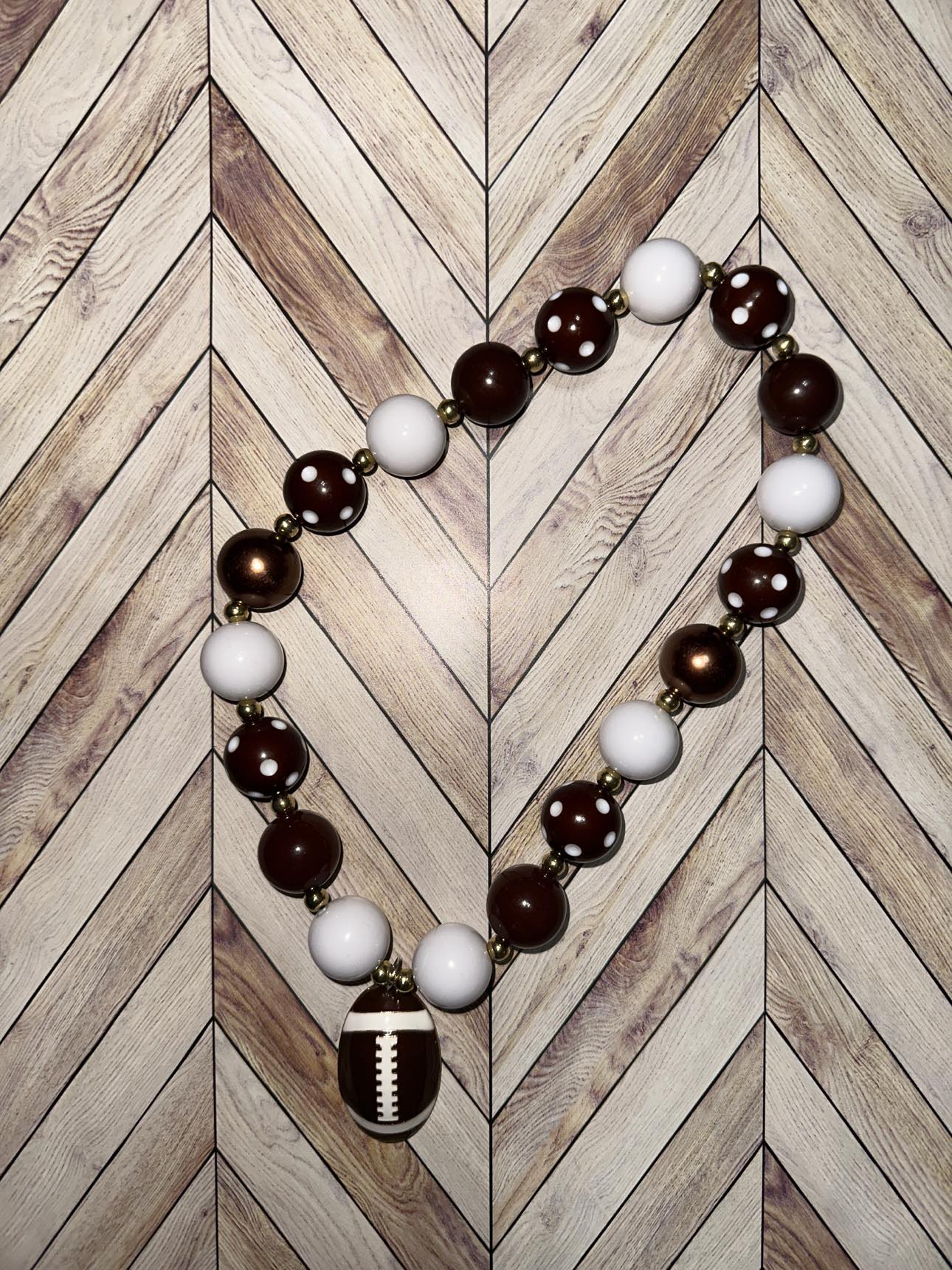 Football Bubble Necklace- Young Girl