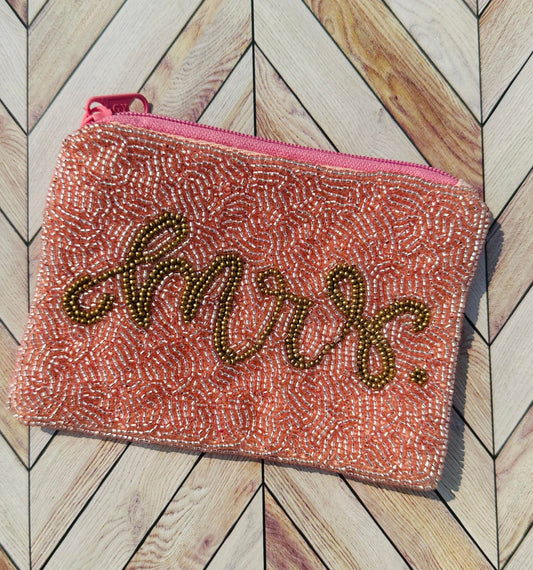 Mrs Beaded Coin Purse Bag