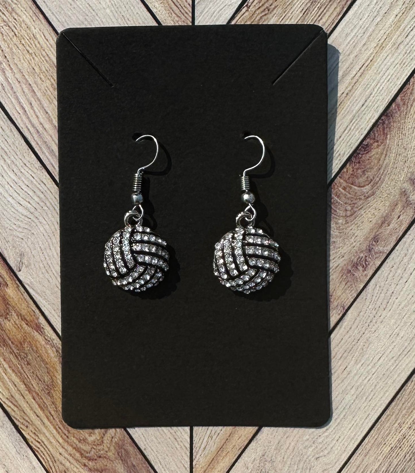 Volleyball Bling Dangle Earrings