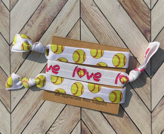 Softball Women's Hair Tie Accessories