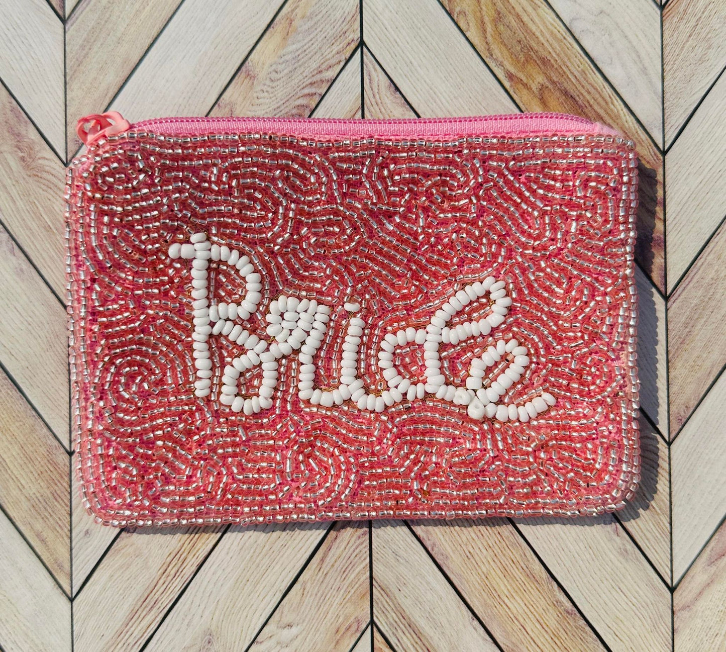 Bride Beaded Coin Purse Bag