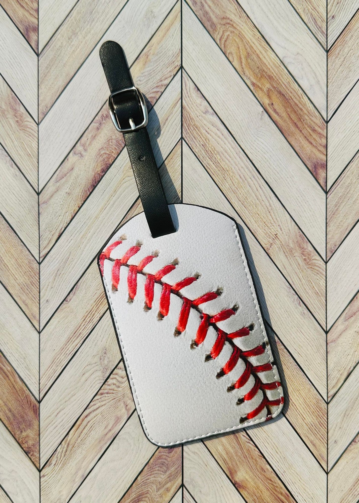 Baseball Luggage Tag