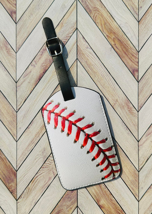 Baseball Luggage Tag