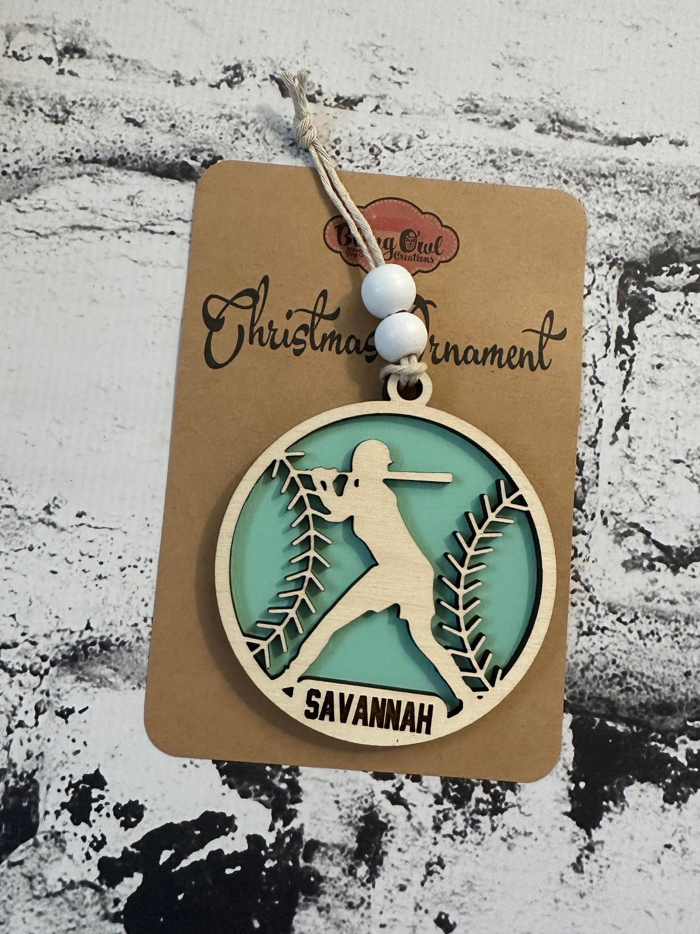 Softball Ornament