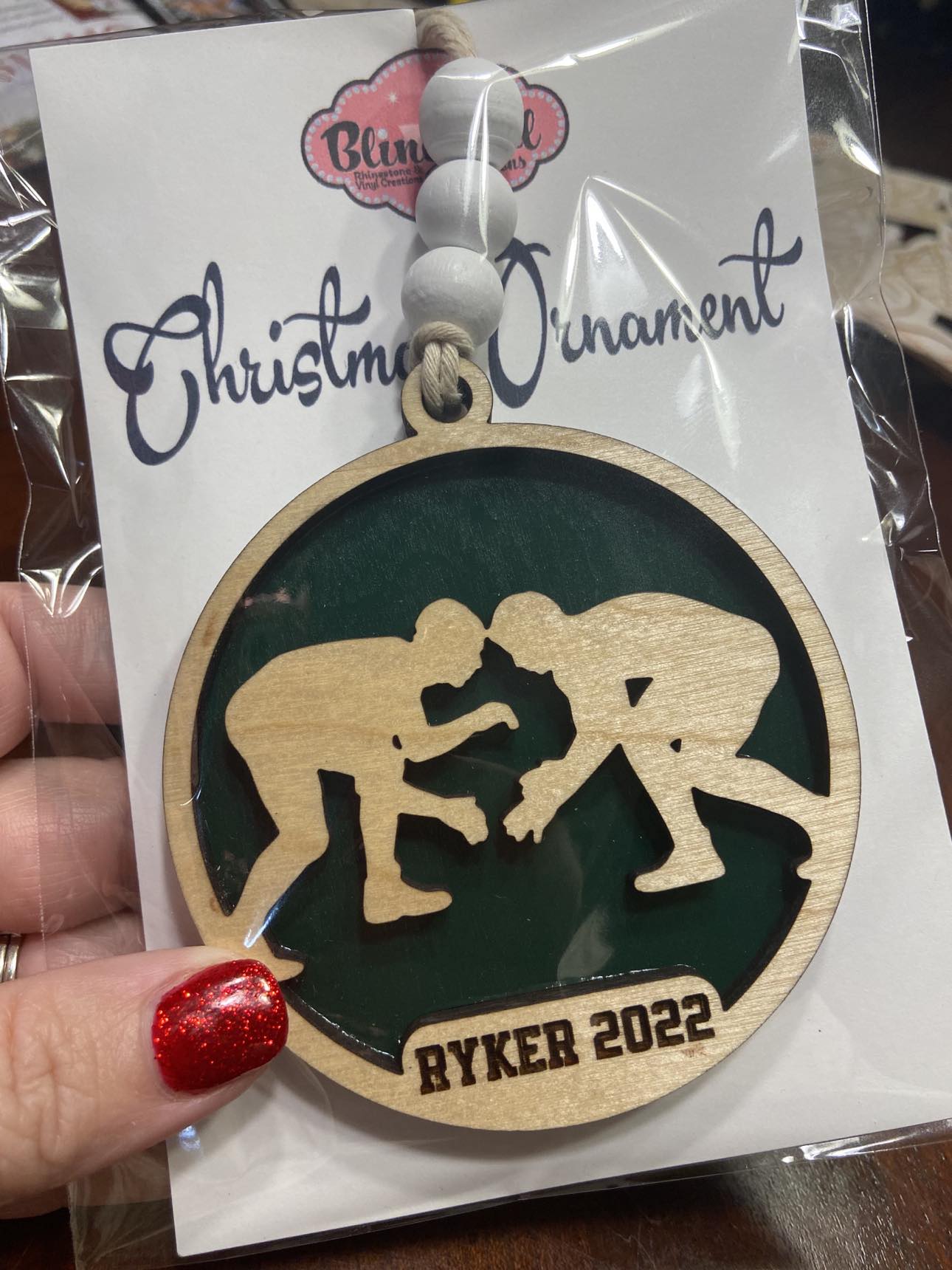 Wrestling Boy Ornament