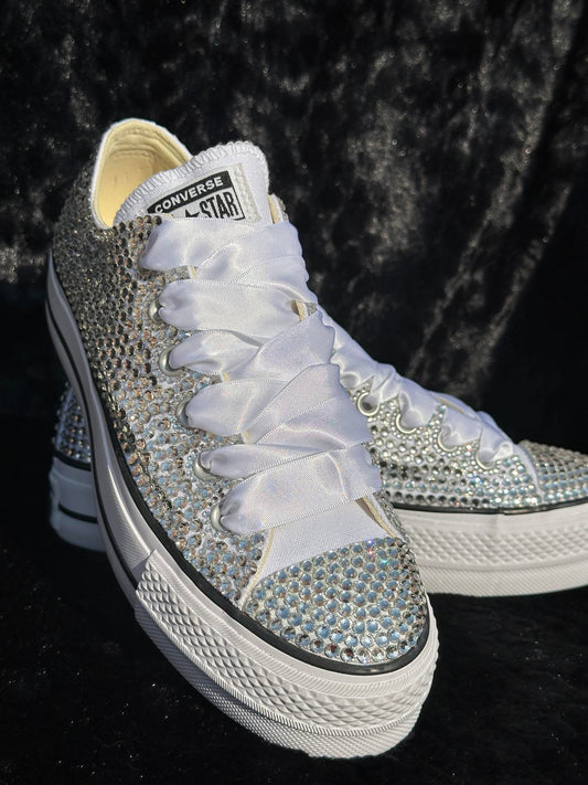 Bling Converse Low Top- Turnaround time is 6 weeks
