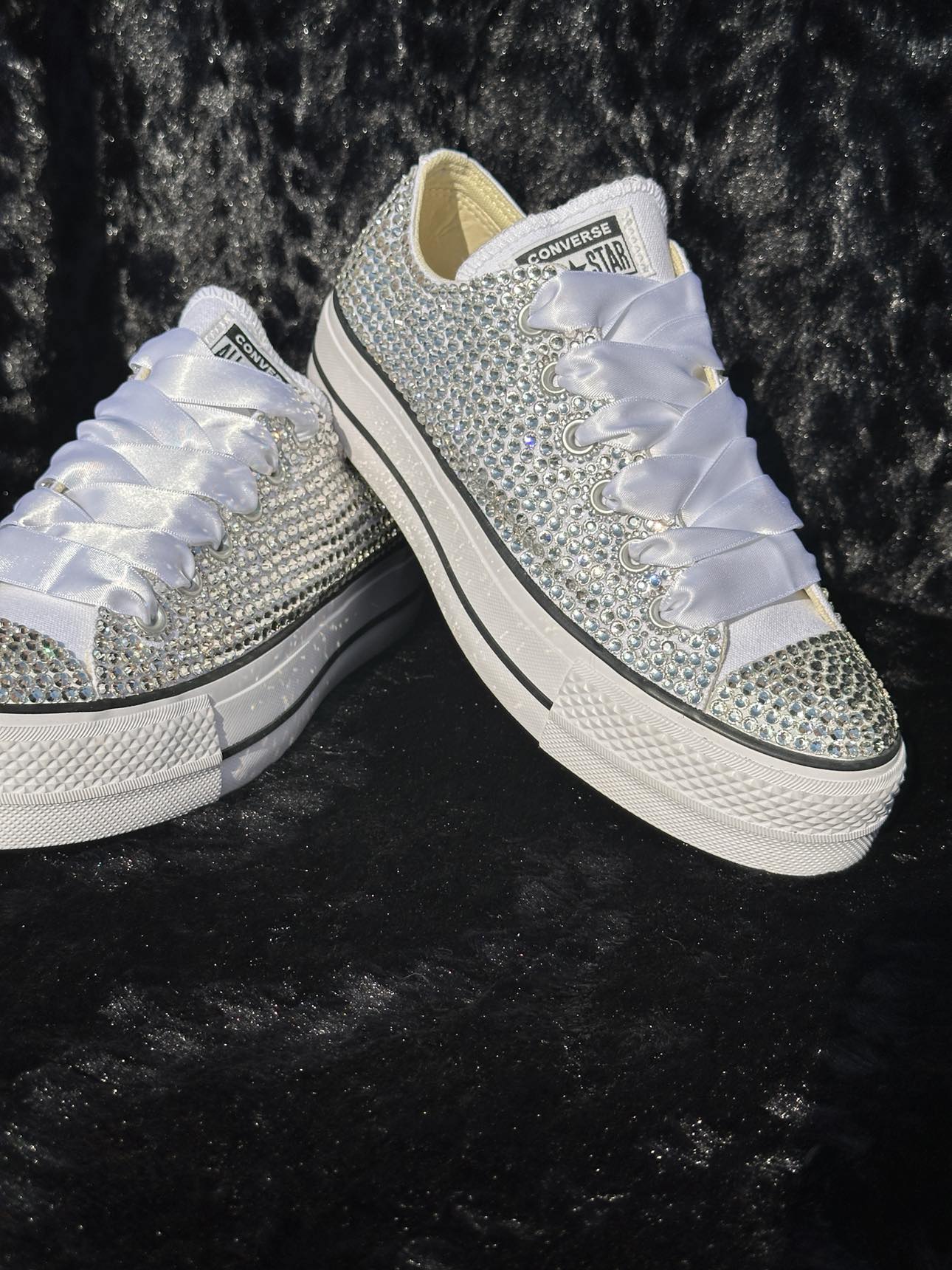 Bling Converse Low Top- Turnaround time is 6 weeks