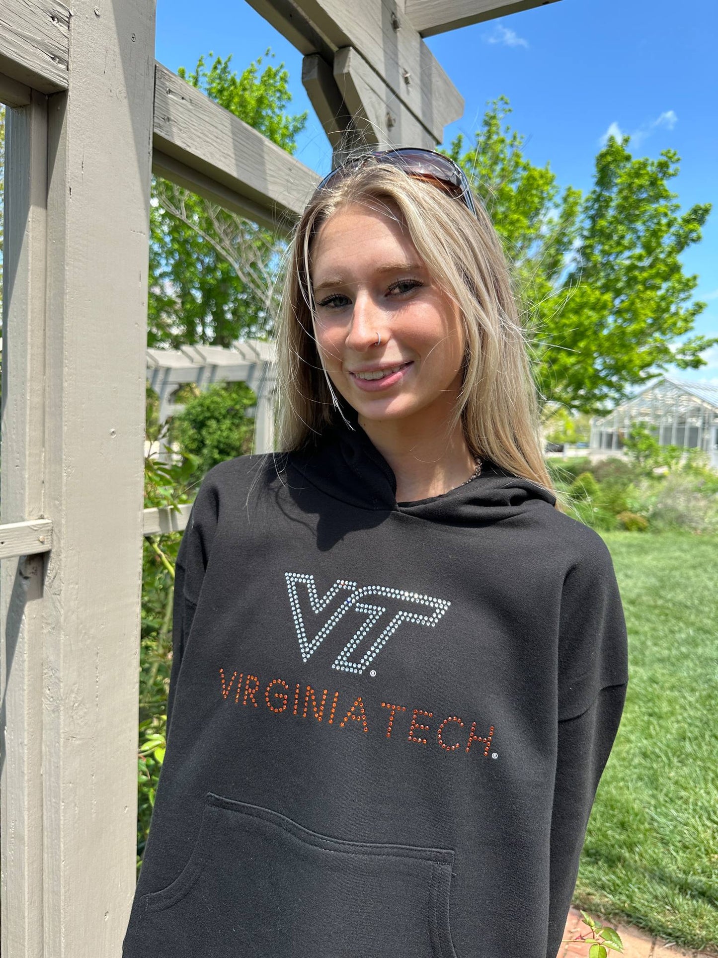 VT Virginia Tech New Logo Cropped Hoodie
