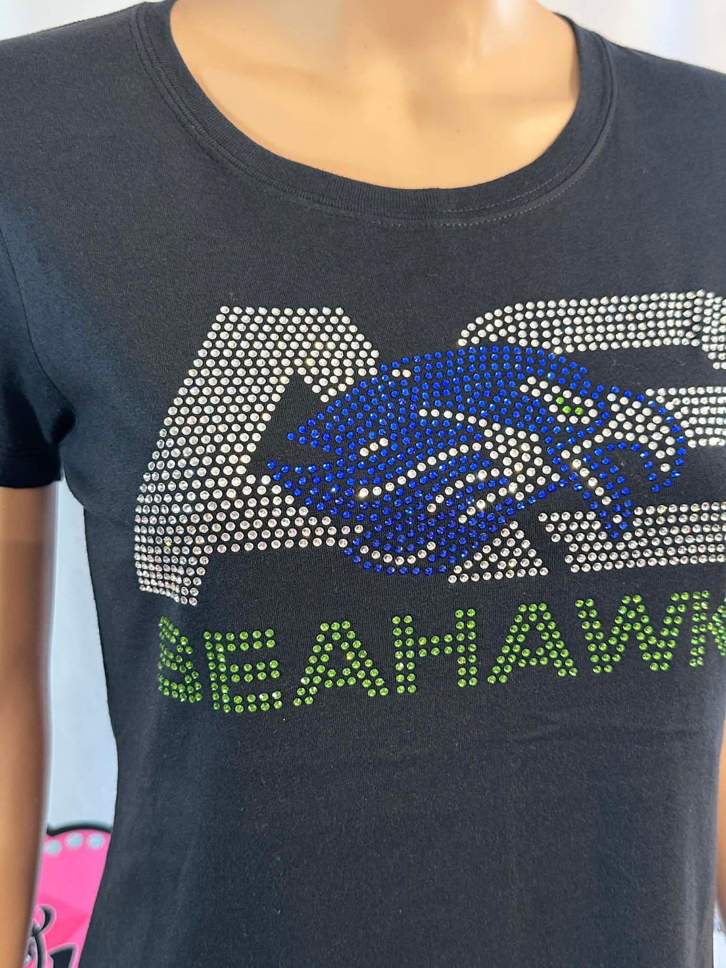ASCS Seahawks Adult Logo Womens Fitted Tshirt (Sample)