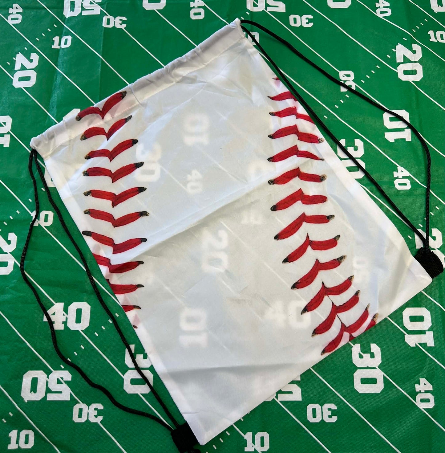 Baseball Drawstring Bag