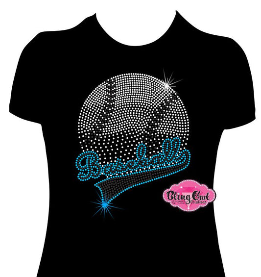 baseball spirit_wear rhinestones sparkle bling