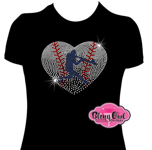 baseball spirit_wear rhinestones sparkle bling
