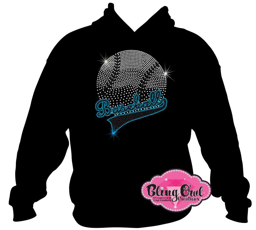 baseball spirit_wear rhinestones sparkle bling