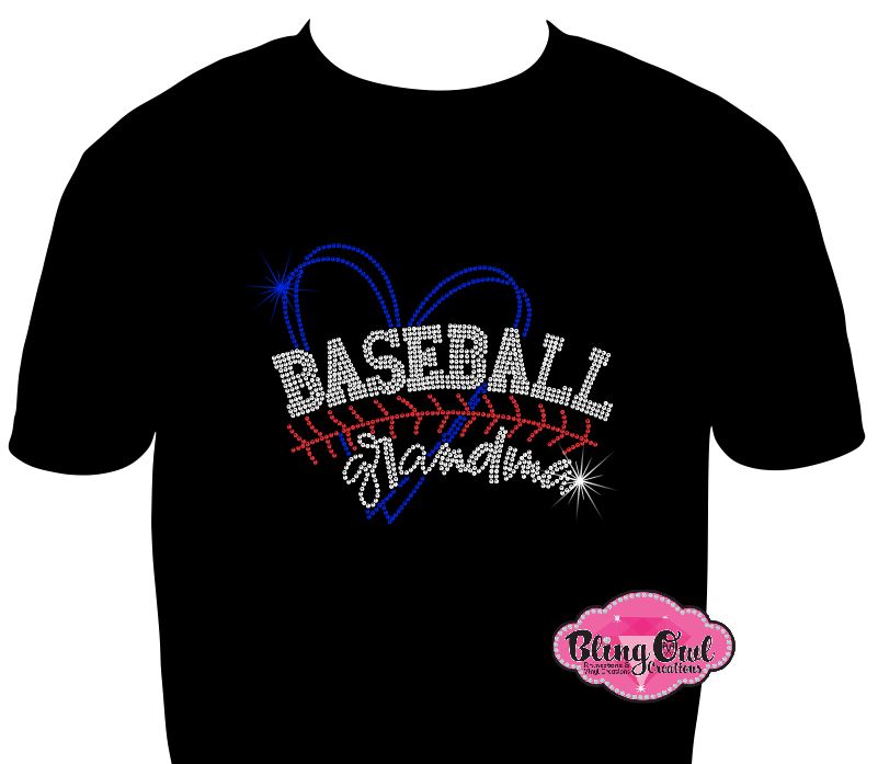 baseball_grandma_stitches shirt gameday tshirt rhinestones sparkle bling