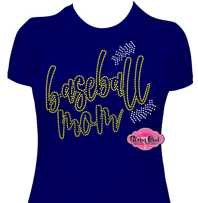 baseball_mom spirit_wear rhinestone sparkle bling