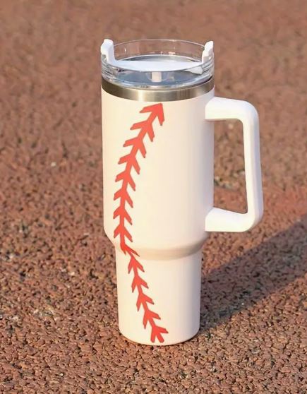 Baseball Stainless Steel Tumbler- 40 oz