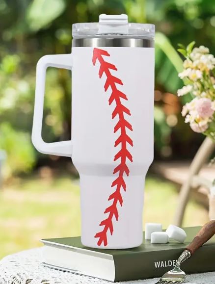 Baseball Stainless Steel Tumbler- 40 oz