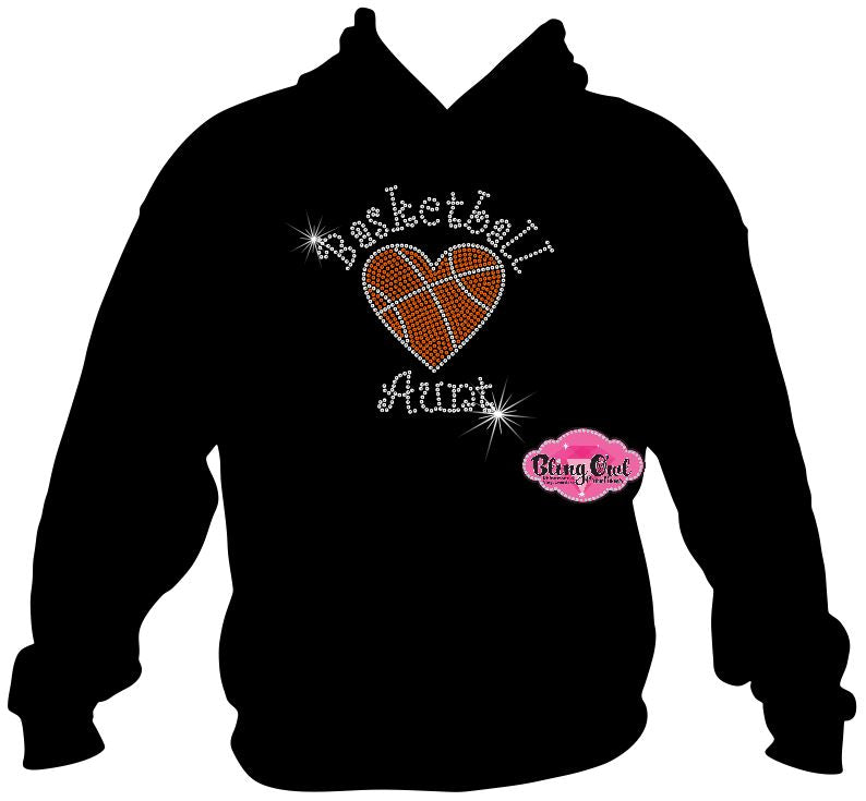 basketball_aunt spirit_wear sweatshirt rhinestones sparkle bling