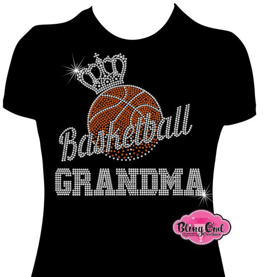 Basketball Grandma Crown  (Rhinestone design)