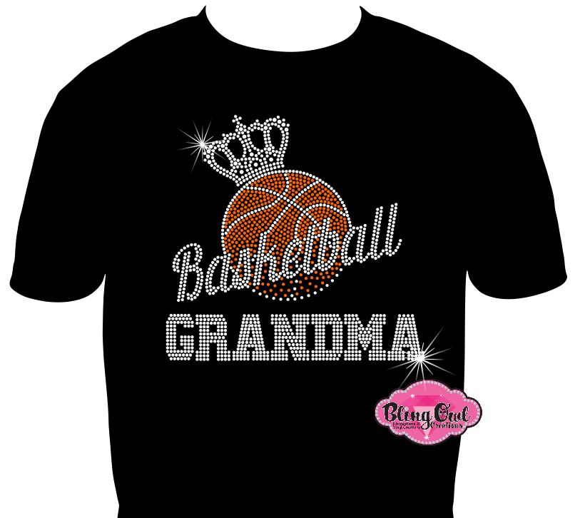 Basketball Grandma Crown (Rhinestone design)