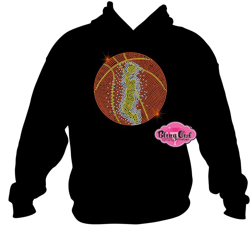 basketball_shaded mom spirit_wear black shirt rhinestones sparkle bling