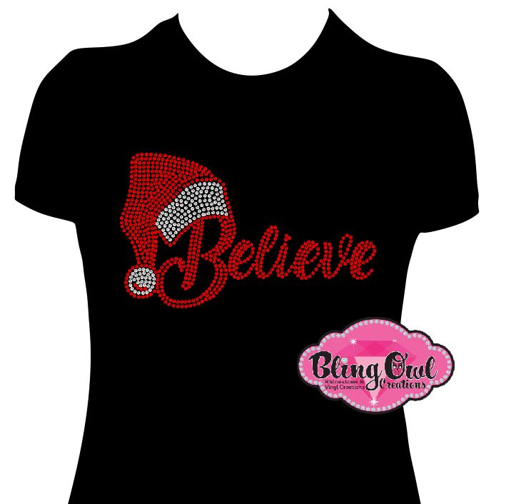 Believe w/Hat (Rhinestones)