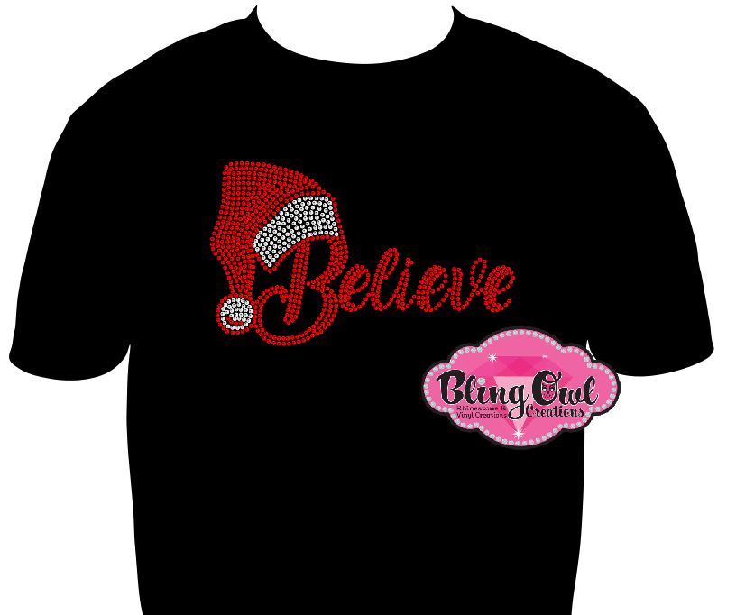 Believe w/Hat (Rhinestones)