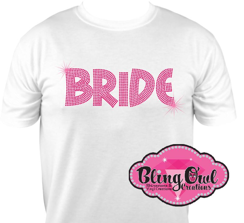 bride_to_be_shirt bridal_shower_party_outfit bachelorette_party_tees cute_trendy_bride_shirt rhinestone_royalty_sparkle_on_your_day bride_to_bling
