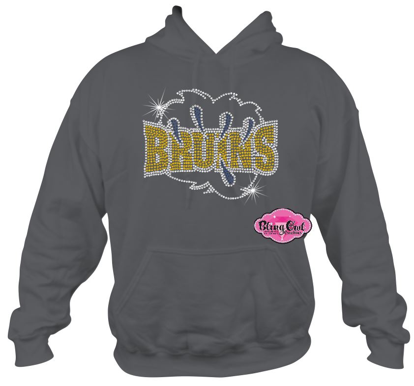 Bruins Paw Sweatshirt Hoodie Adult Unisex