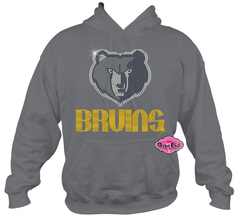 Bruins Face Sweatshirt Hoodie Adult Unisex