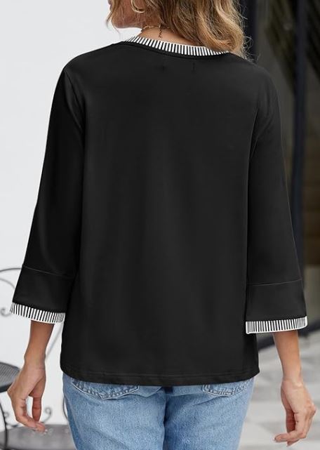 CCRWC Dressy Casual Crew Neck Shirt Republican Elephant (Rhinestone)