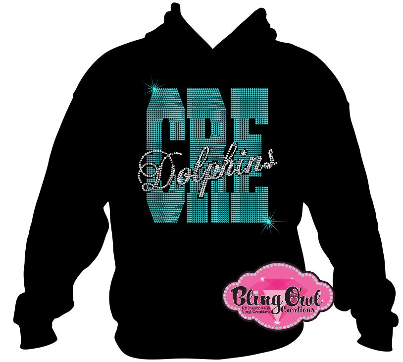 cre_dolphins school_spirit_wear school_spirit_colors school_spirit_mascot cedar road elementary rhinestones sparkle bling