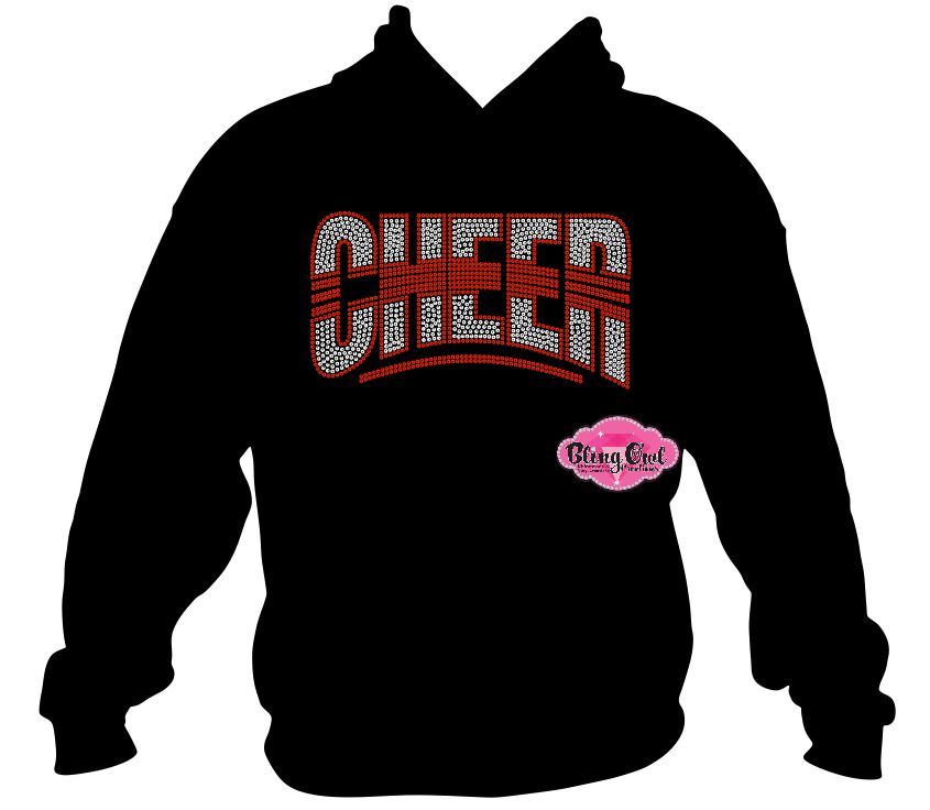 cheer sweatshirt team_cheer rhinestones sparkle bling