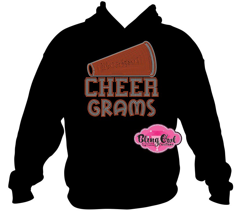 cheer_grams with_megaphone school_spirit_wear rhinestones sparkle bling
