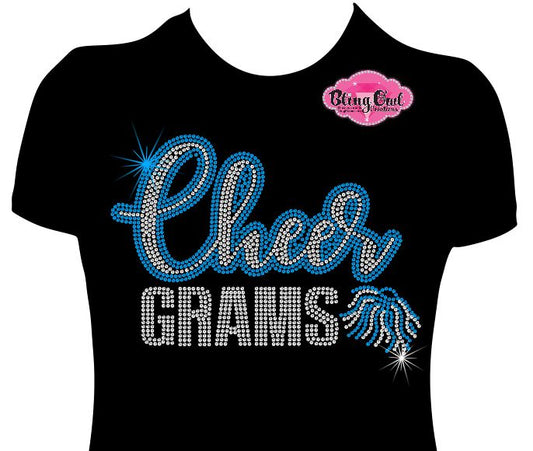 Cheer Grams Pom 1 (Rhinestone Design)