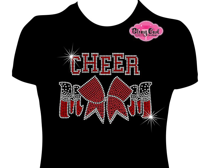 Cheer Mom Bow 2 (Rhinestone design)