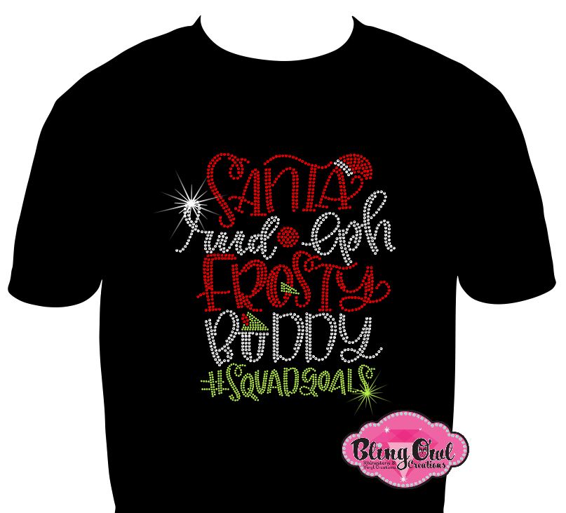 Santa Rudolph Frosty Buddy (Rhinestones)