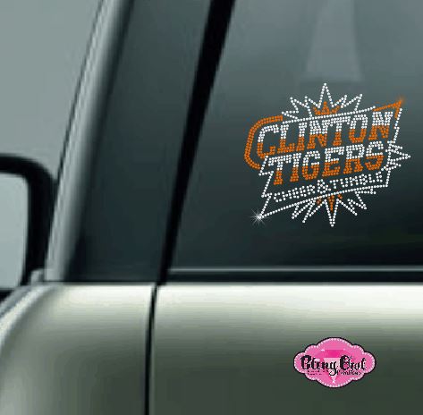 Clinton Tigers Cheer & Tumble Bling Decal