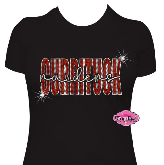 Currituck Raiders Knockout Womens Fitted Short Sleeve