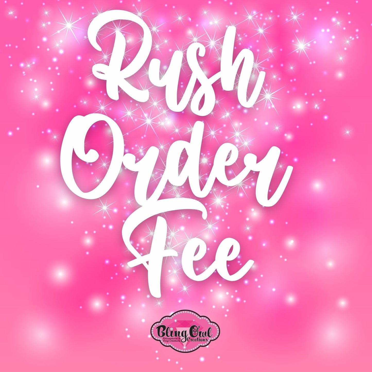 Custom Rush Order Fee