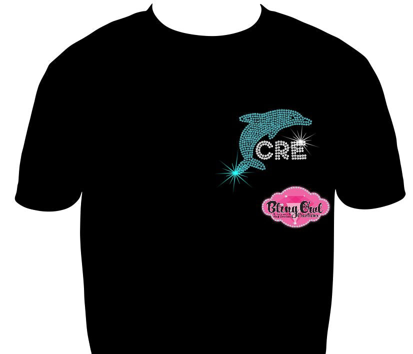 cre_dolphin_team cedar road school_spirit_wear rhinestones sparkle bling