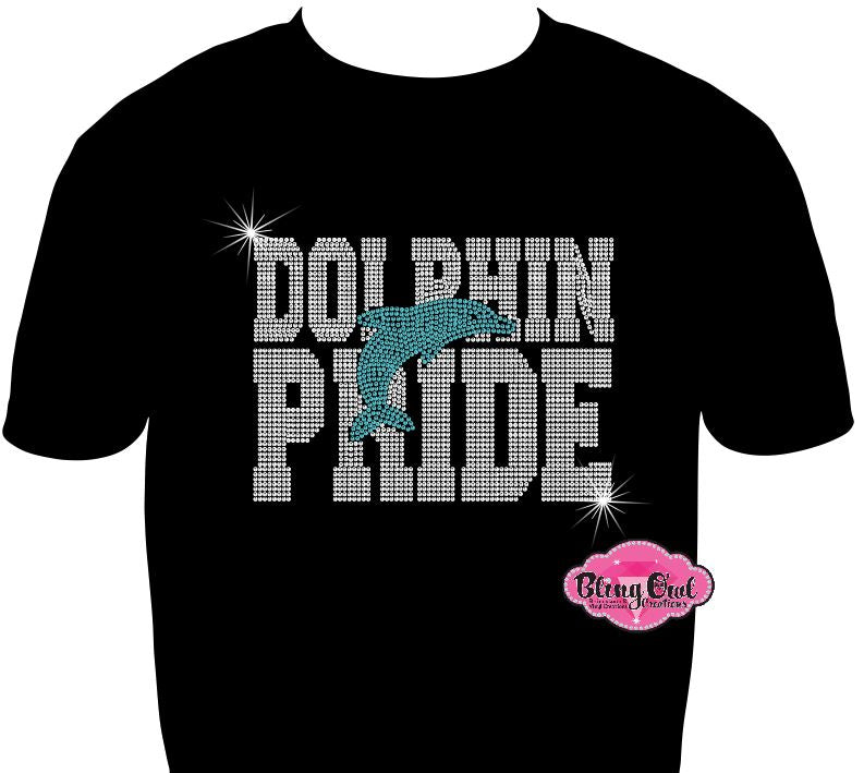 dolphin_pride team_wear school_spirit_wear rhinestones sparkle bling