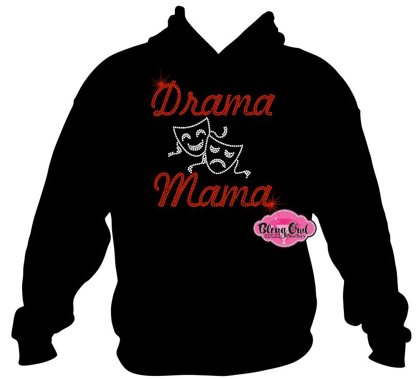 drama mama art theatre singing dancing music notes chorus acting rhinestone bling sparkle bedazzled