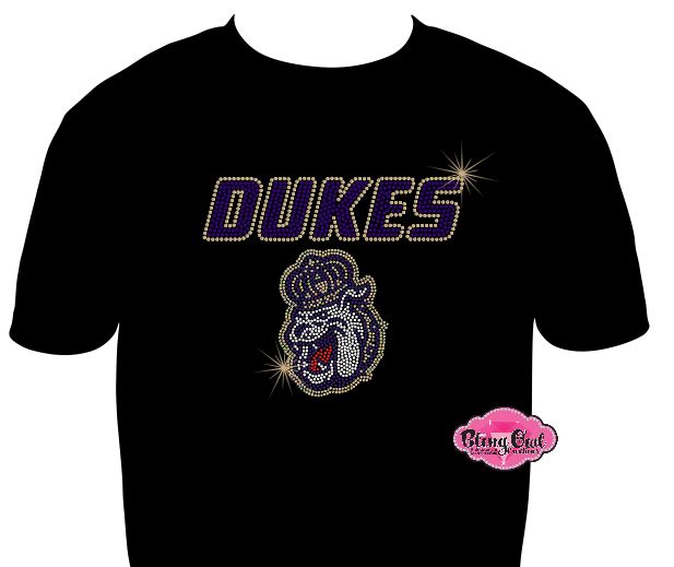 JMU Dukes Dog Face Small Scoop Neck Unisex