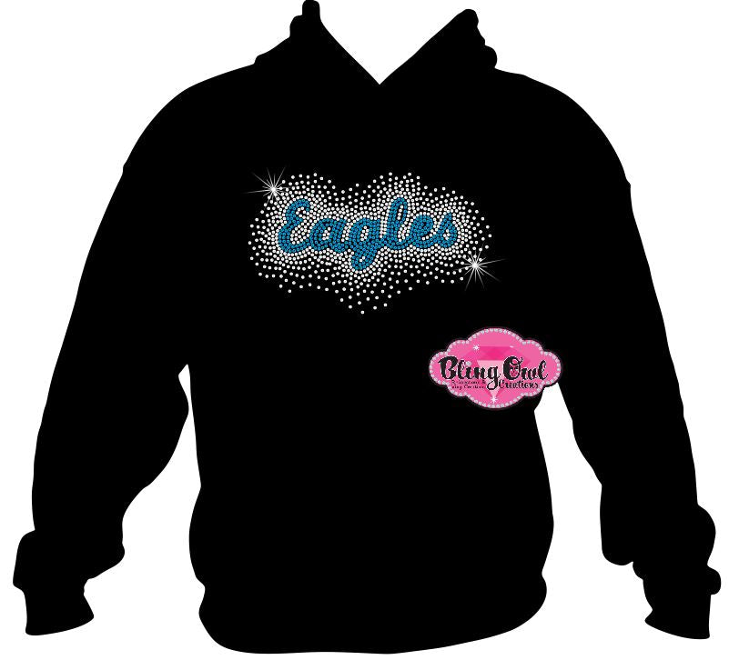 eagles mascot spirit_wear long sleeves rhinestones sparkle bling
