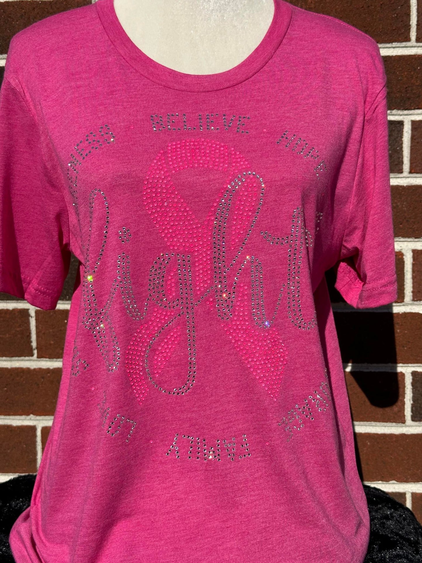 Fight Ribbon (Rhinestone Design)