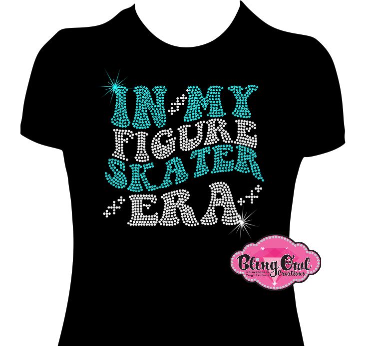 Figure Skater sparkle team bedazzled skater ice skating era tour shirt