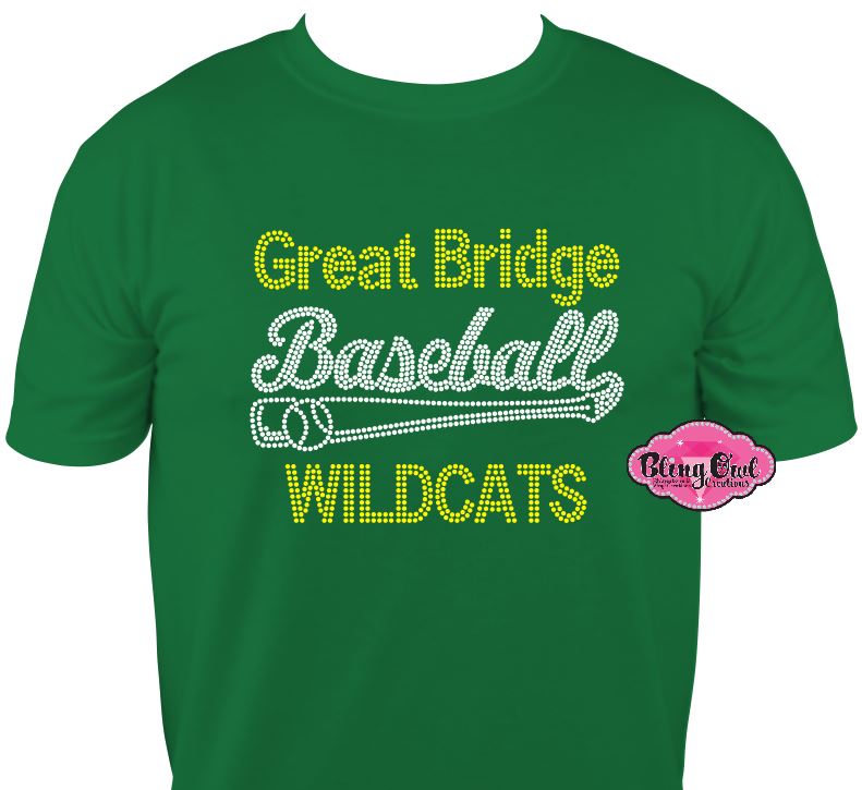 great_bridge baseball mascot school_spirit_wear rhinestones sparkle bling